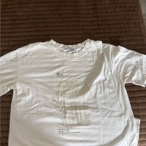 Zara White Graphic T-Shirt